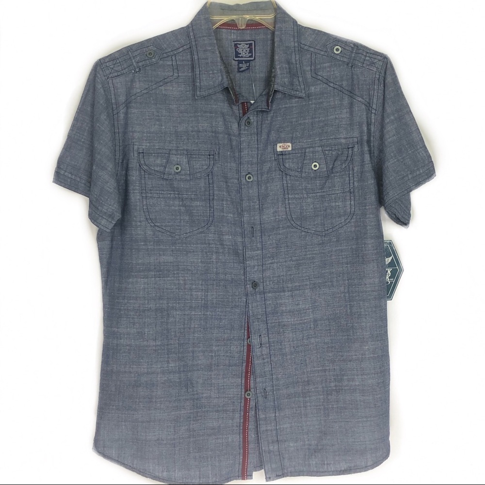 BLACK JACK CAUSAL BUTTON DOWN TEE SHIRT | …
